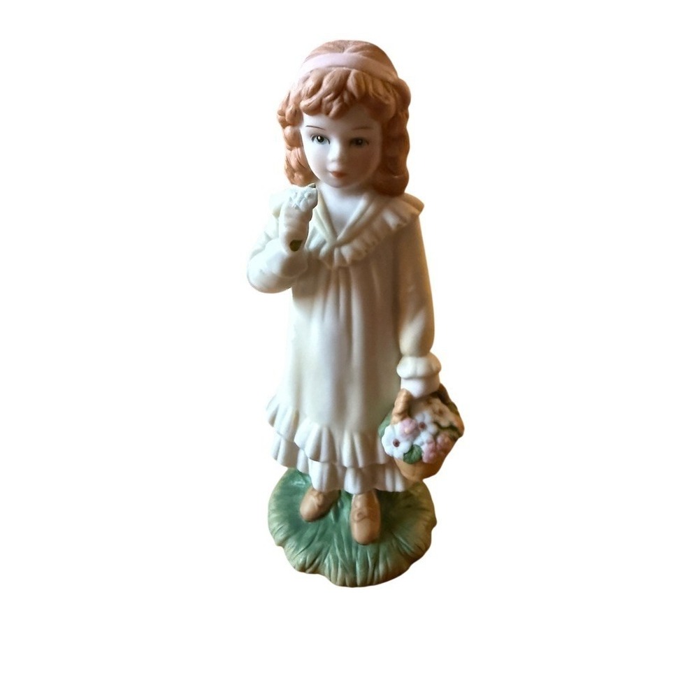 Home Interiors & Gifts Special Friends Girl Figurine Hand-Painted 5 in porcelain